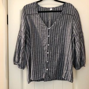 Old Navy linen blouse